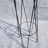 Black metal coat rack