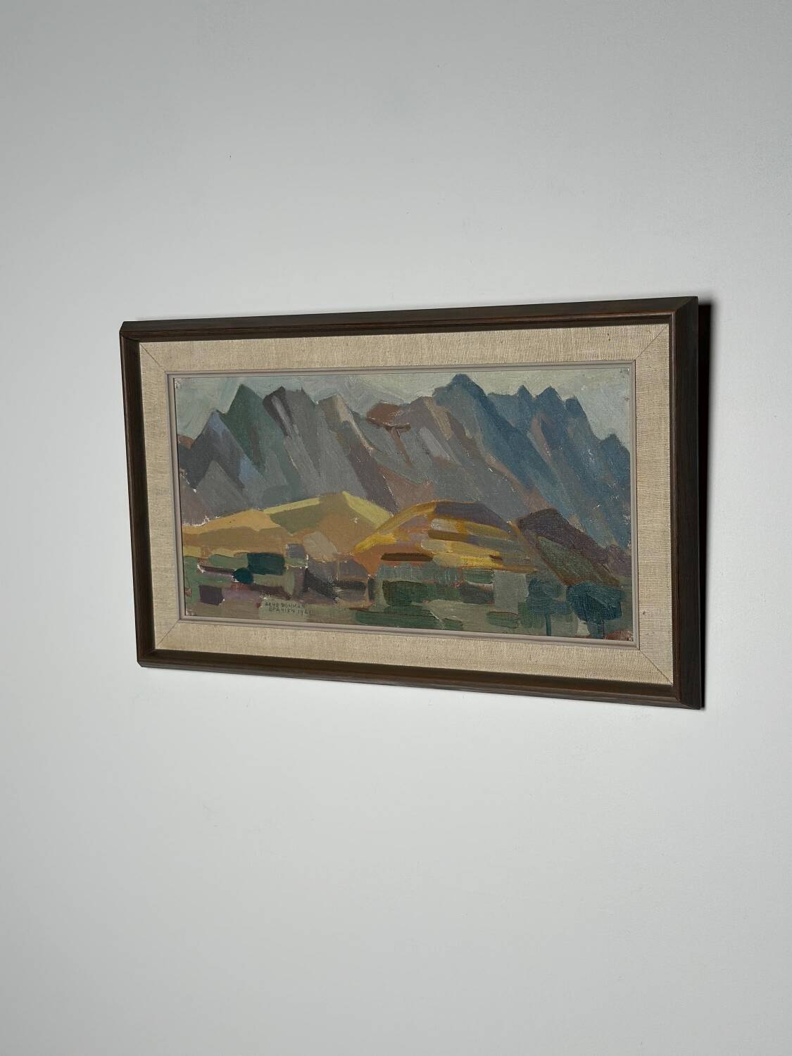 Swedish Oil on Panel – “Spanien” by Arne Bohman