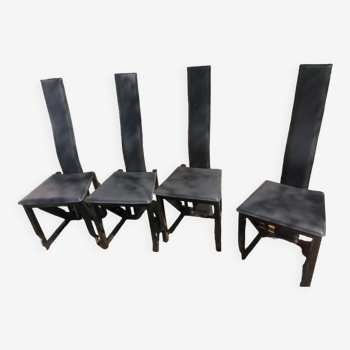 Set of 4 designer chairs