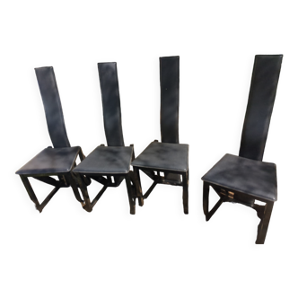 Ensemble de 4 chaises design