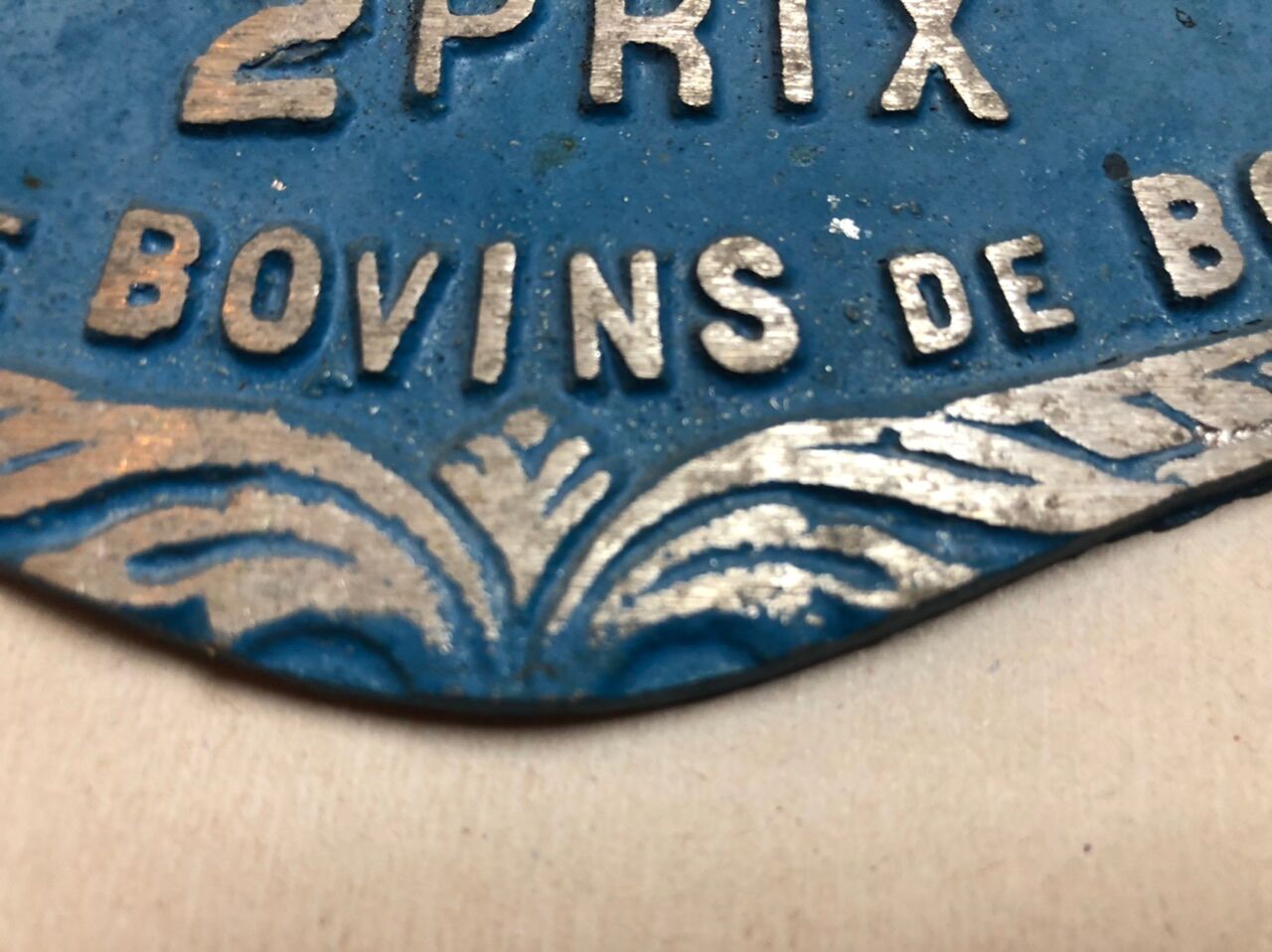 Plaque Competition Agricole Saint Christophe in Brionnais 1989