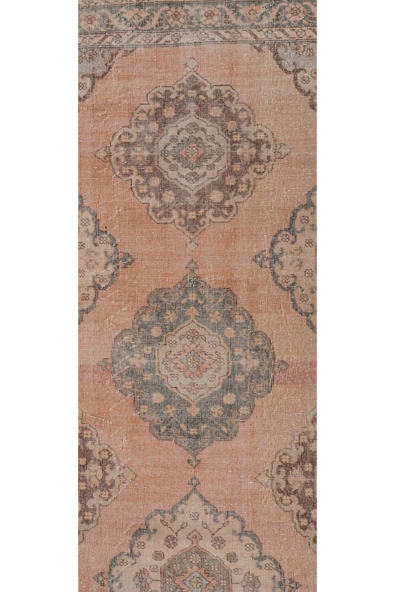 Vintage Turkish hallway rug 79x760 cm