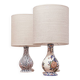 Paire lampes faïence de Gien