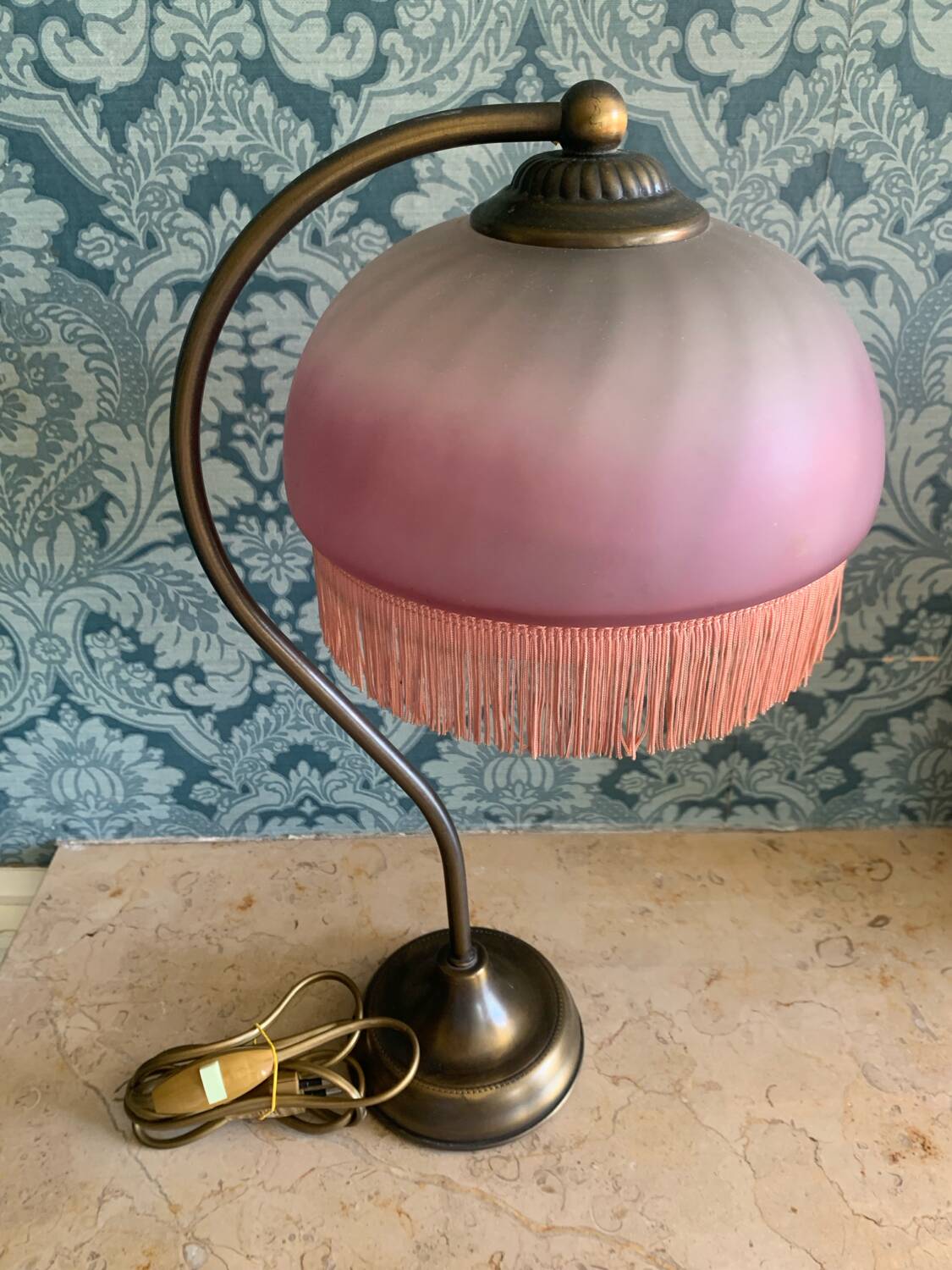 Art Deco Swan Neck Lamps