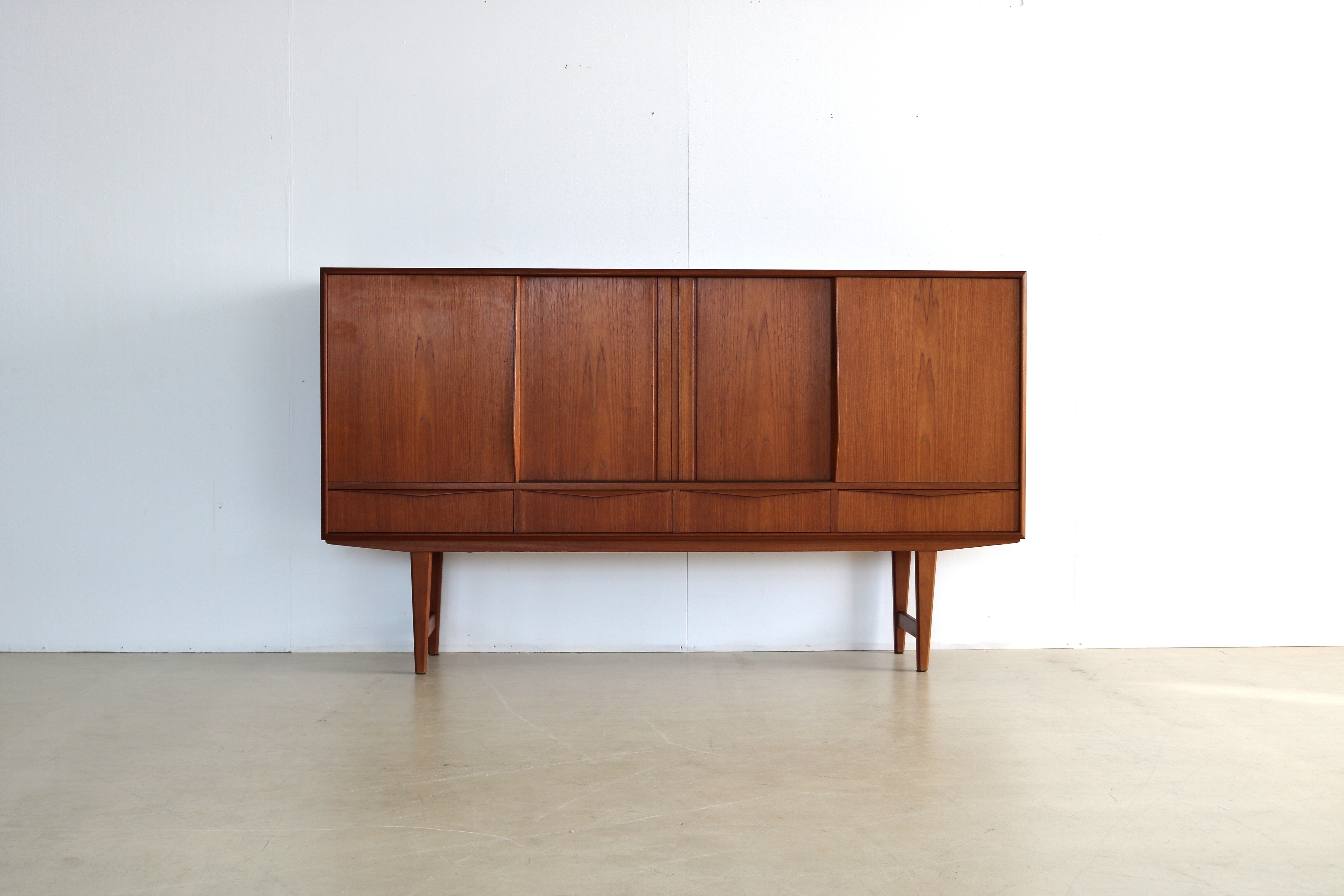 Vintage high board | wall cabinet | E.W. Bach | Danish