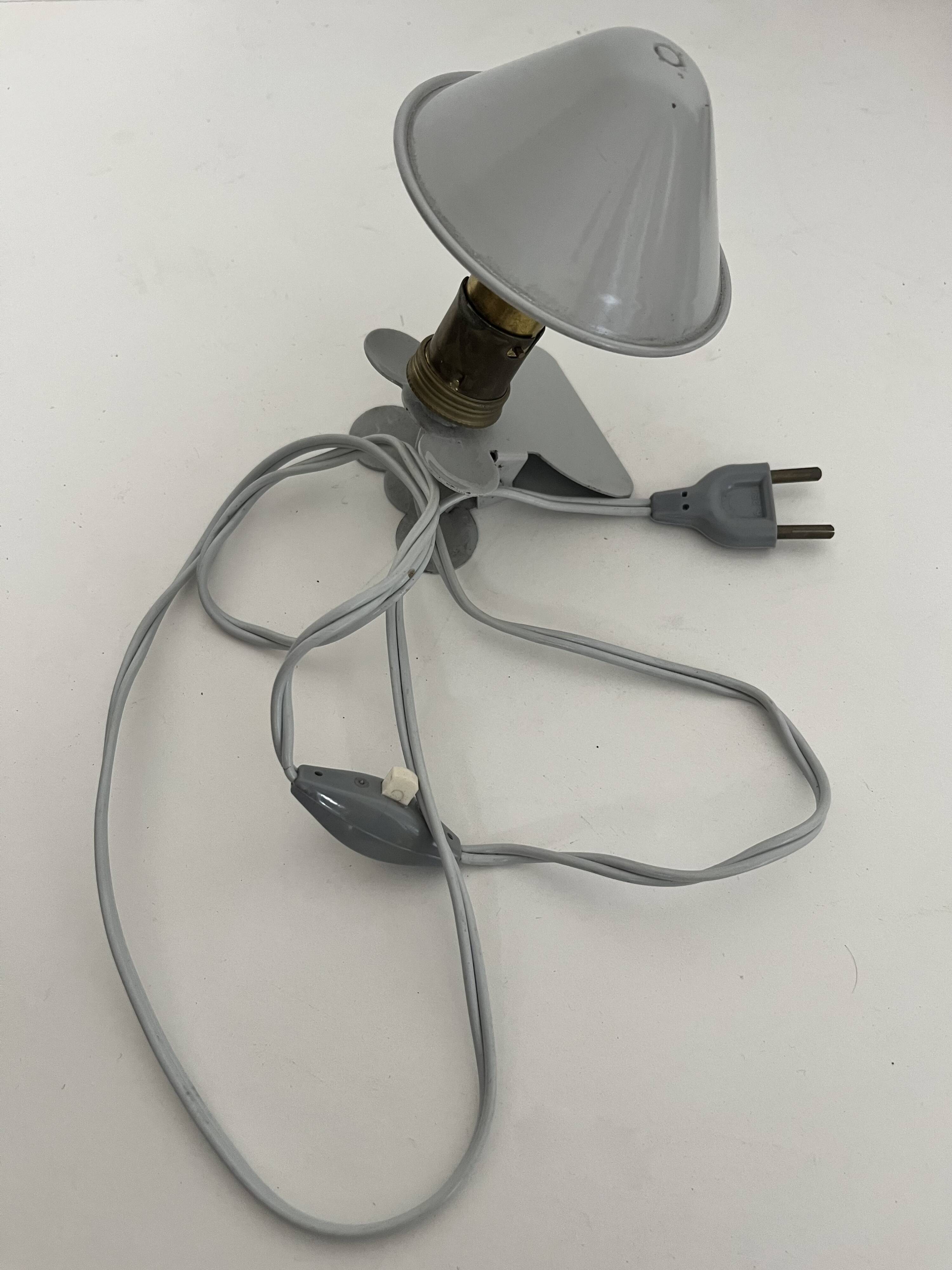 Lampe pince champignon, vintage