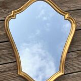 Old mirror gilded frame with leaf 48x60cm
