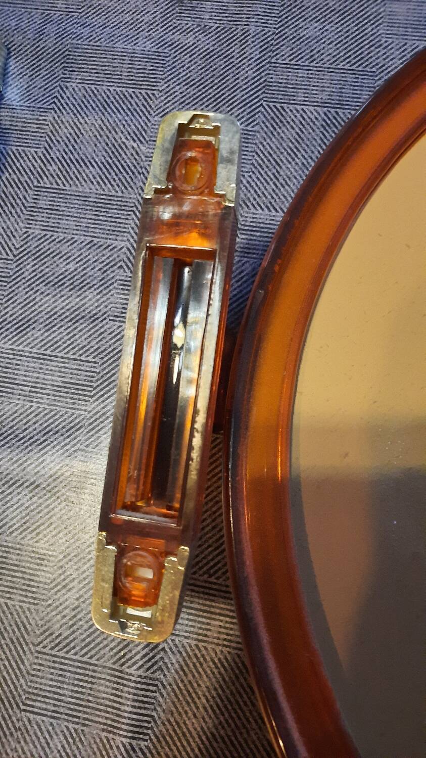 Ensemble 2 miroirs et 2 porte manteau année 70