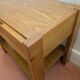 Pair of bedside tables in solid elm attributed to SIMAT, years