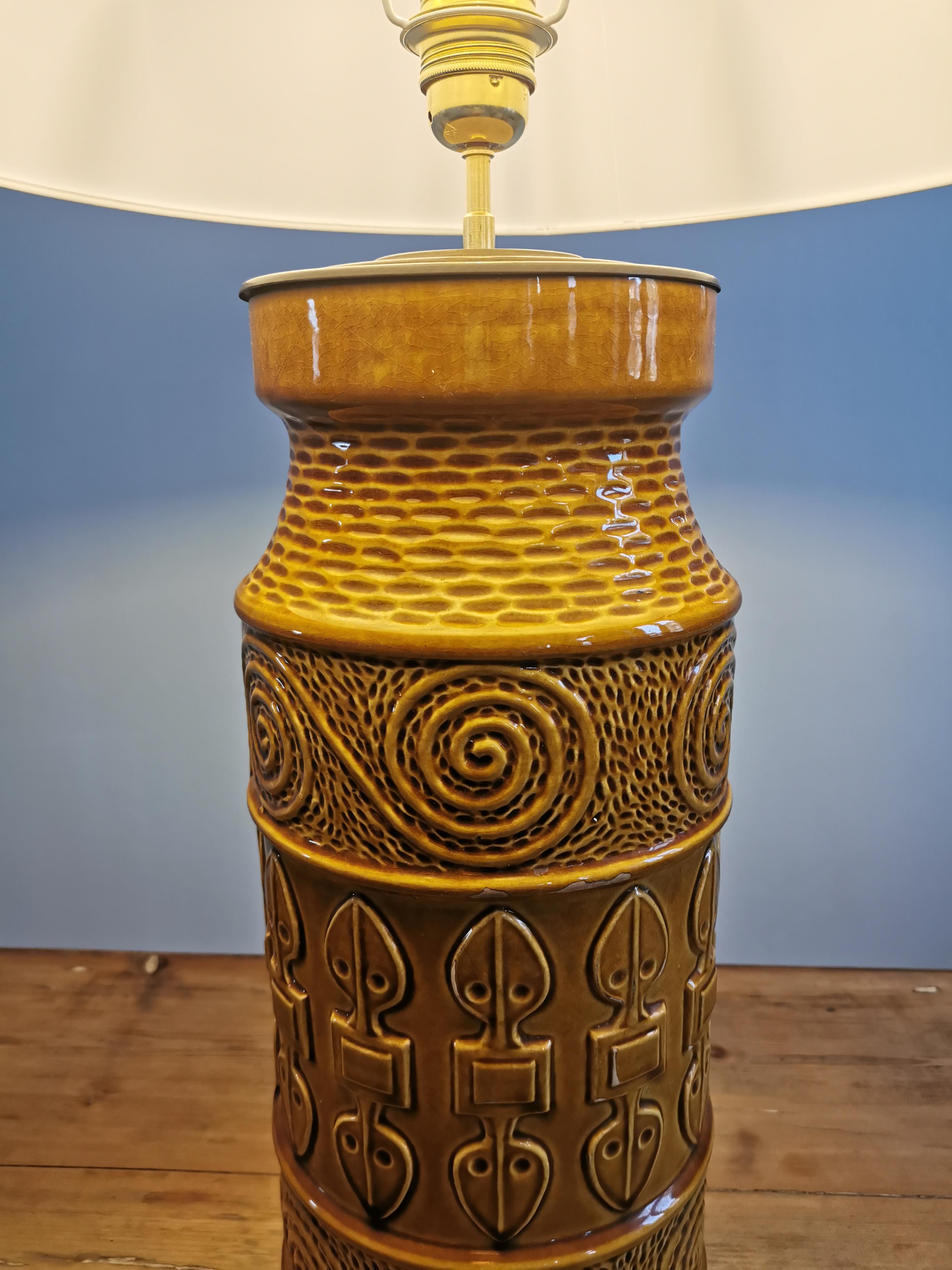 Ceramic lamp Scheurich circa 50s