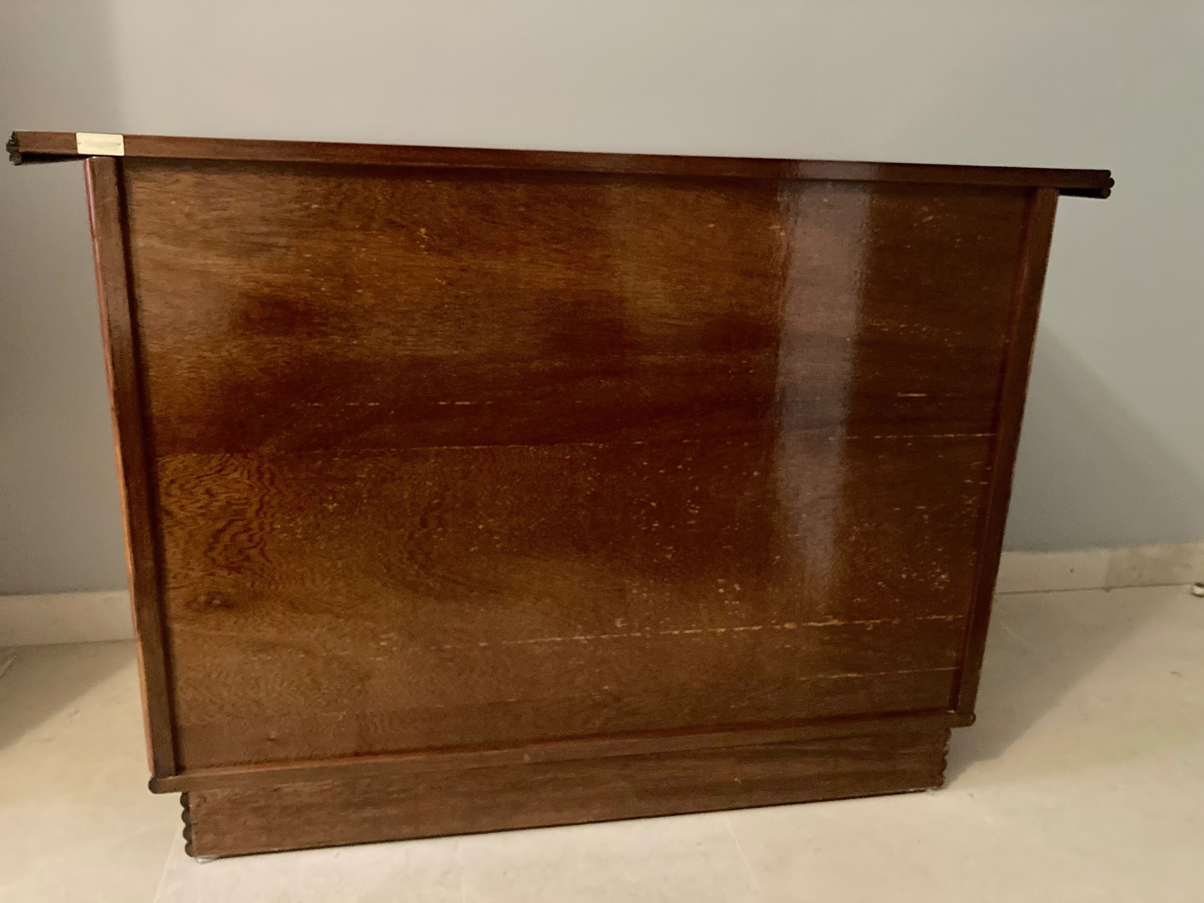 Dresser in rattan, designer Maugrion