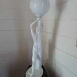 1970s lamp. Nude Art Deco style. 67cm.