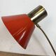 Lampe de table rouge vintage, années 1970