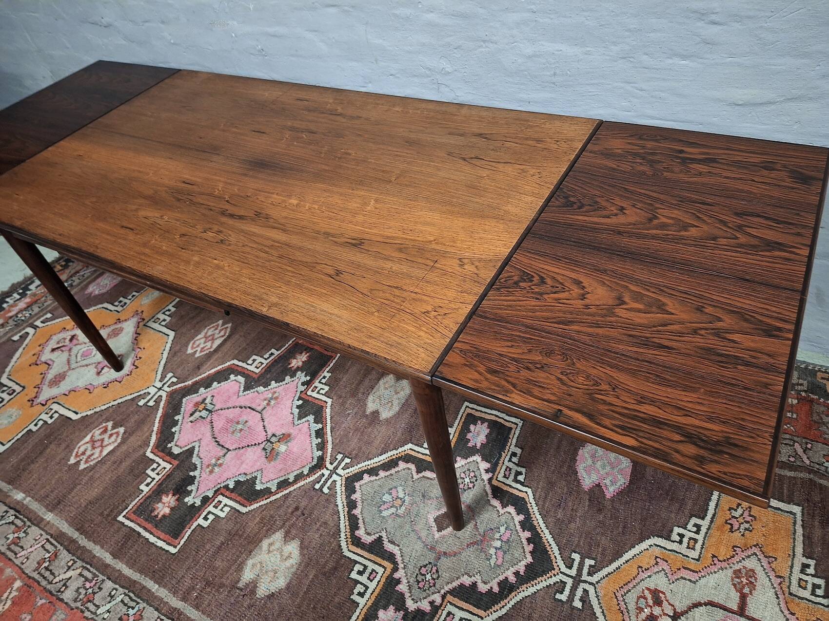 Large 10-seater rosewood dining table by Vemb Mobelfabrik, Denmark 1960s