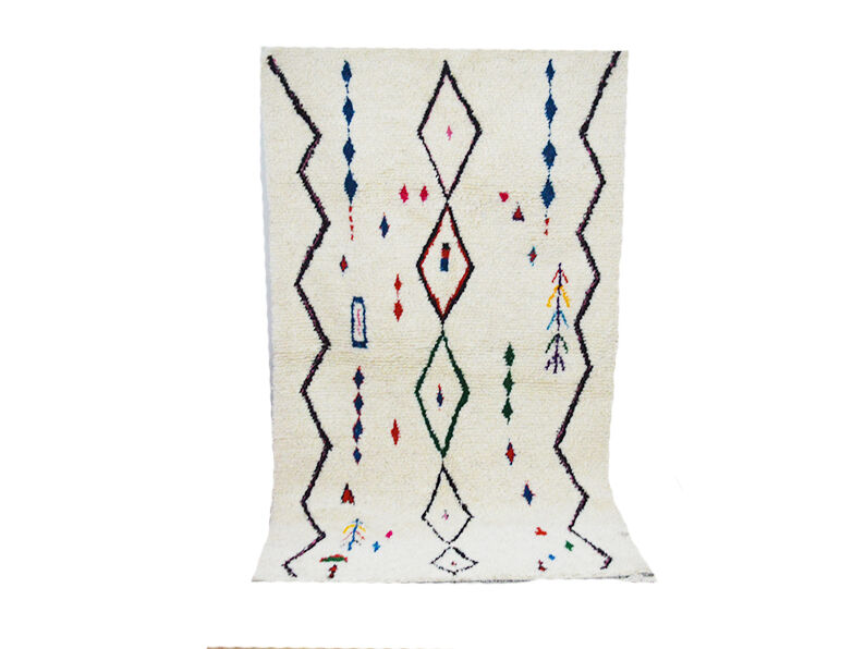 Handmade moroccan berber carpet 251 x 145 cm