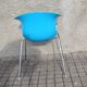 LOOP armchair - Scandinavian DESIGN chair by Claus Breinholt (Danish) Infiniti - blue polypropylene