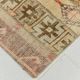 Cream Beige Turkish Vintage Runner Rug, 80x224Cm