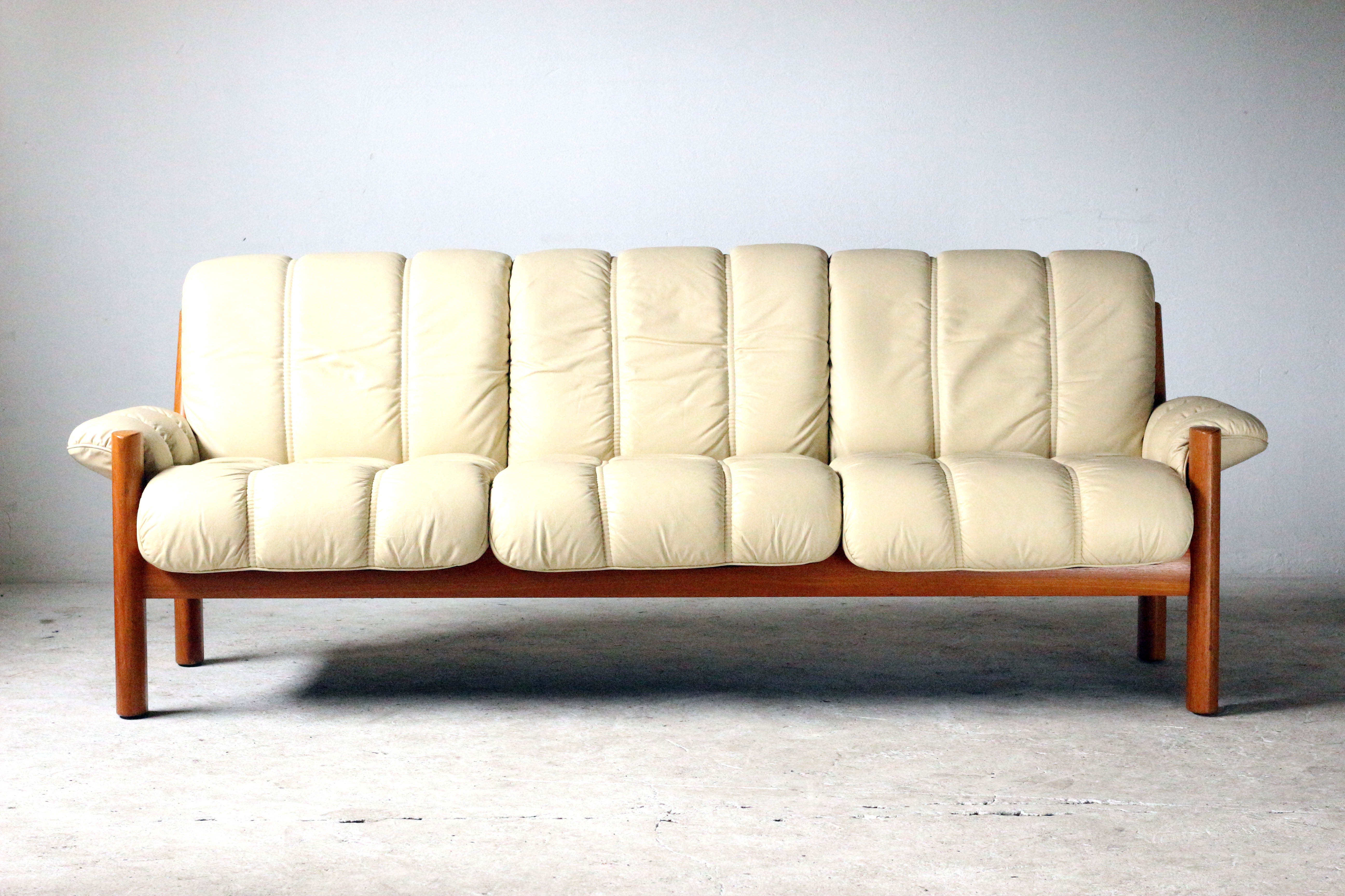 Canapé 3 places norvégien Ekornes des années 1970
