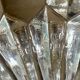 Art deco crystal blade base Val St Lambert Belgium glass & mirror