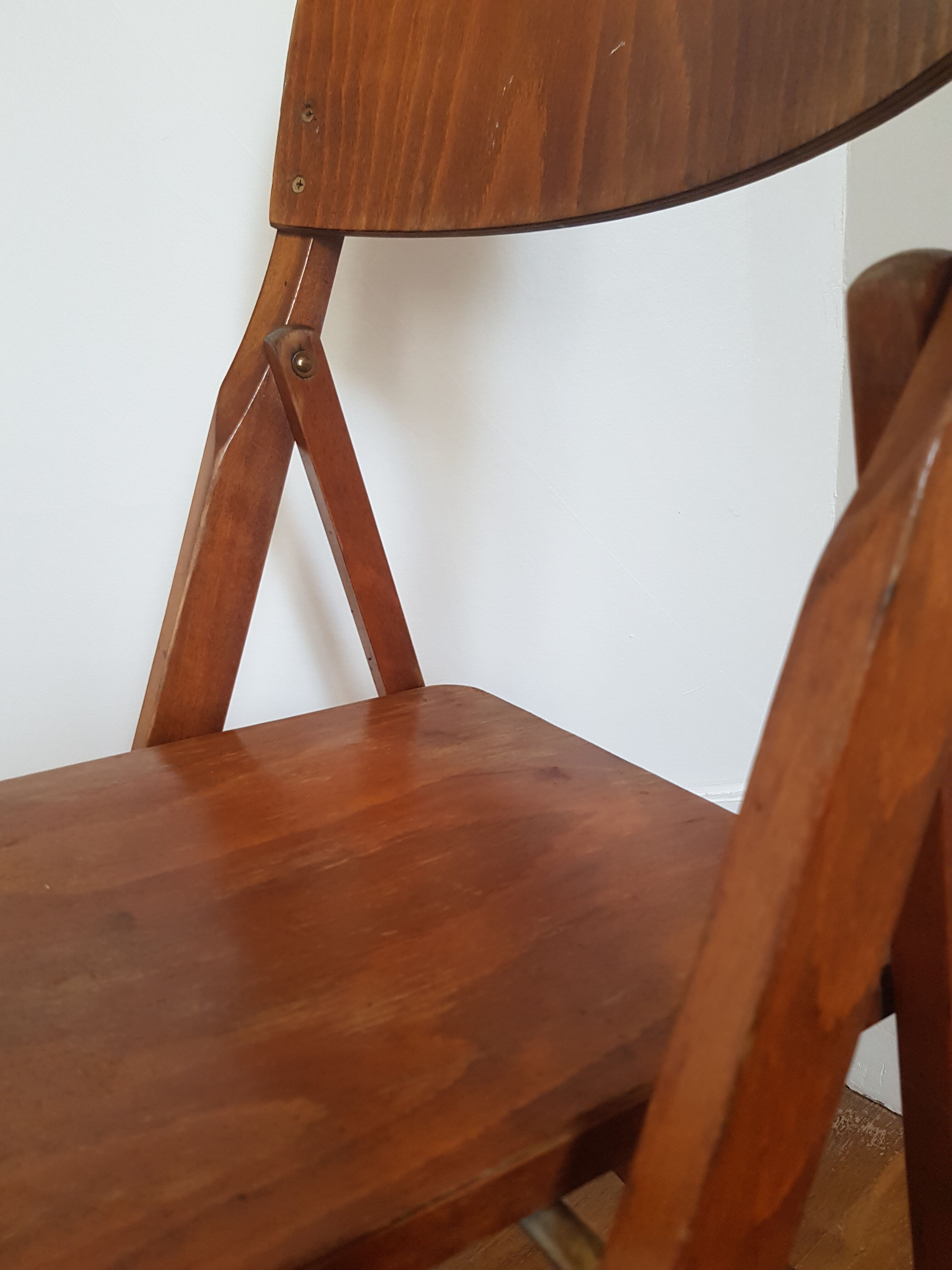 Wooden folding chair 50s