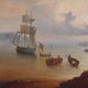 "Tableau 'Light on the Port', French school of the 19th century"