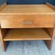 Vintage beech bedside table from the 1970s.