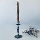 Iron flower candle holder