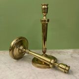 Pair of 19th-century Empire candlesticks | Candelabra | Beaded friezes