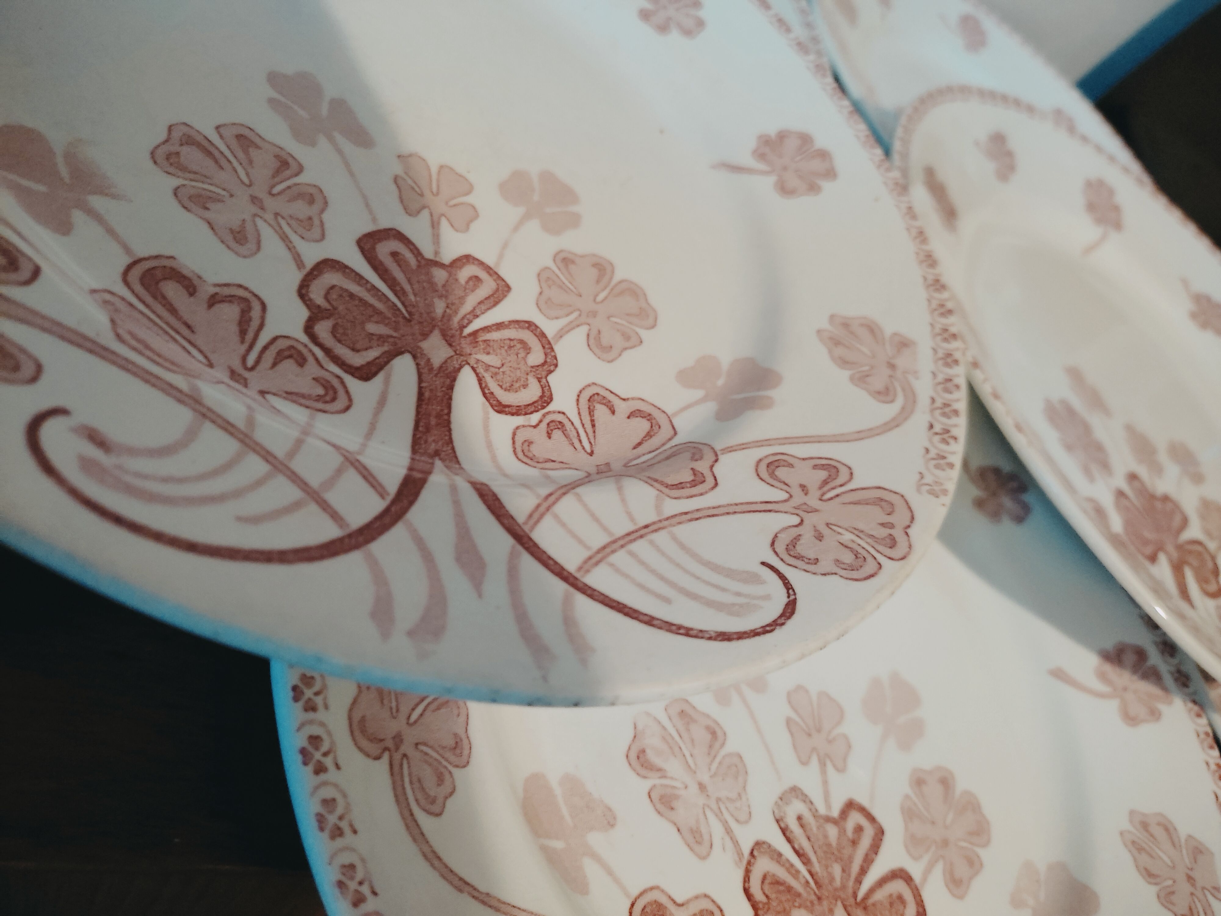 6 plates in earthenware iron by Lunéville