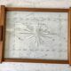 Wooden top and art deco glass 30s