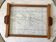 Wooden top and art deco glass 30s