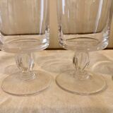4 antique stemmed glasses