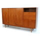 Large vintage teak highboard / high sideboard from the 1960s