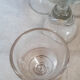Old bistro glasses with thick bottoms