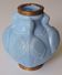 Art Deco vase in molded and pressed opaline. Stamped CLA France décor of Birds