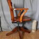 Fauteuil de bureau Américain en bois naturel