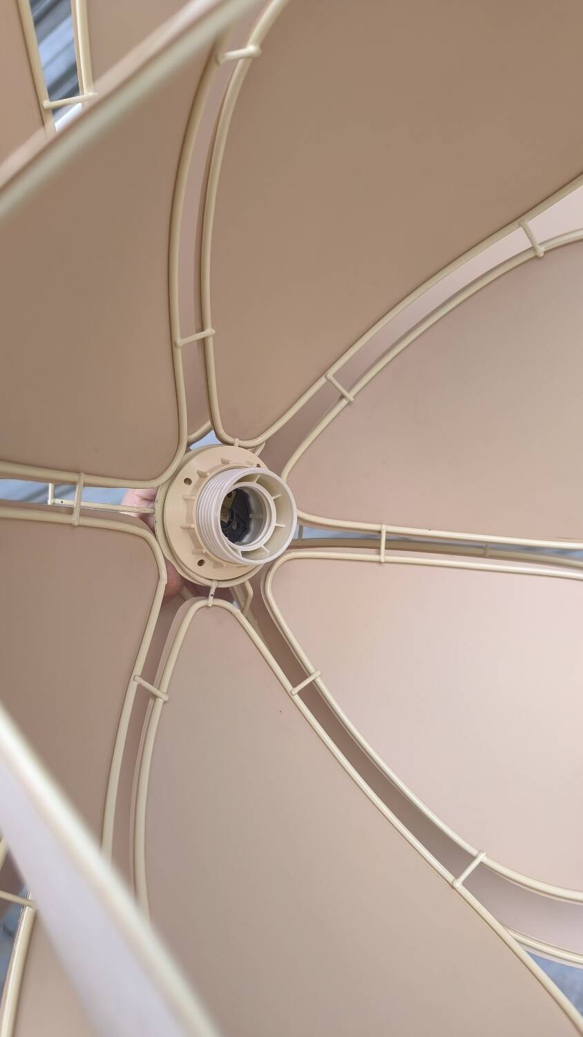 60s flower pendant light