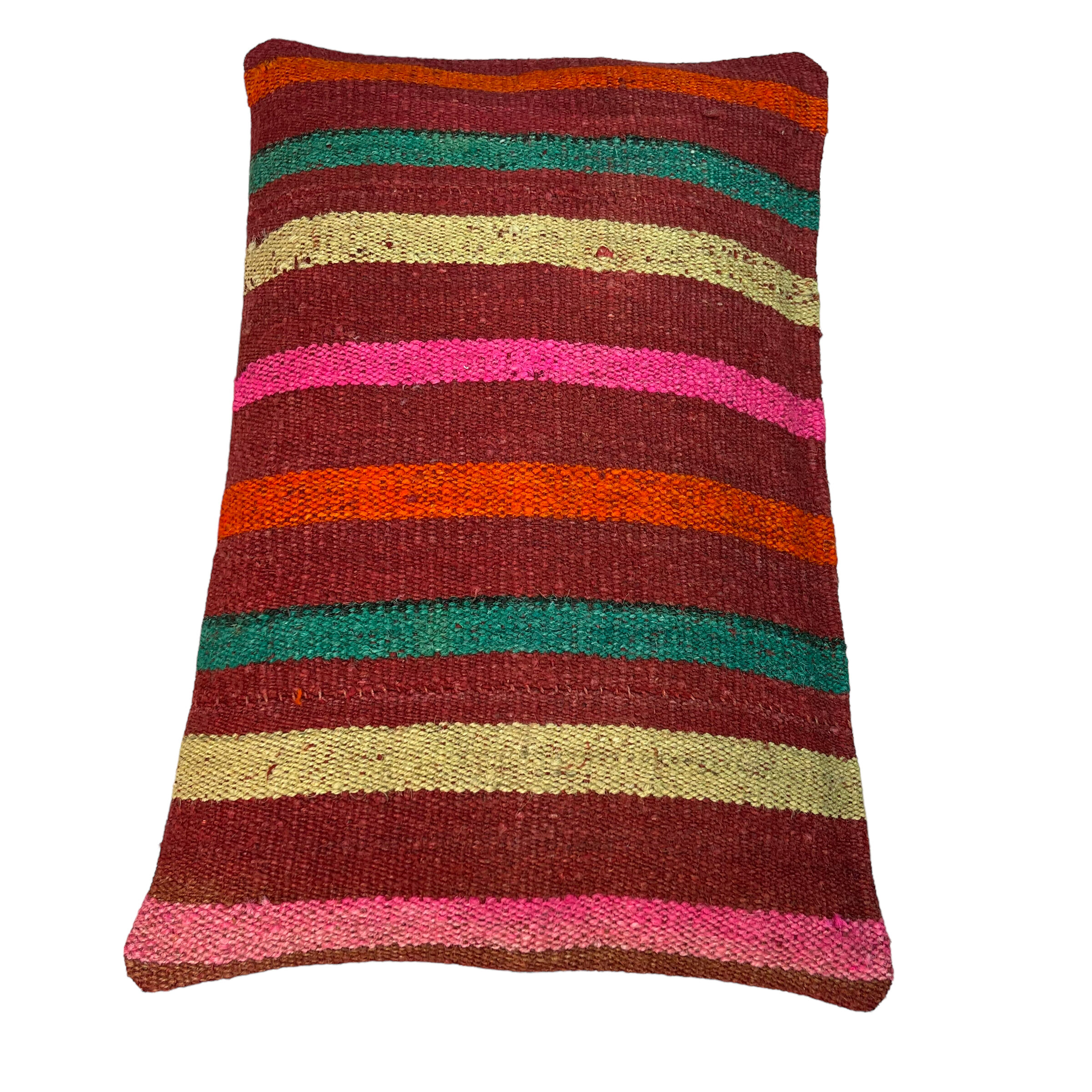 Vintage turkish handmade kilim cushion cover , 30 x 50 cm