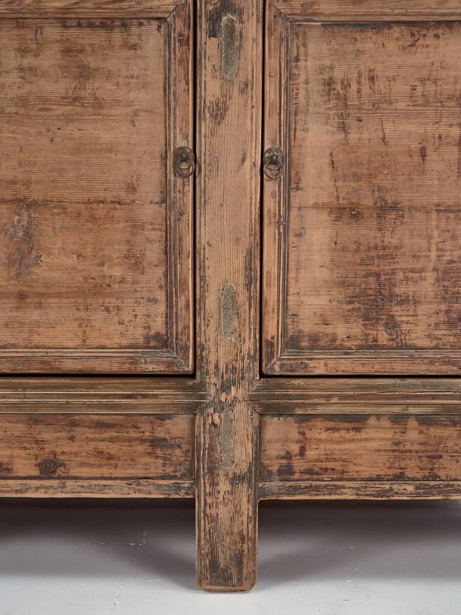 Antique wooden three-door sideboard (circa 1920)