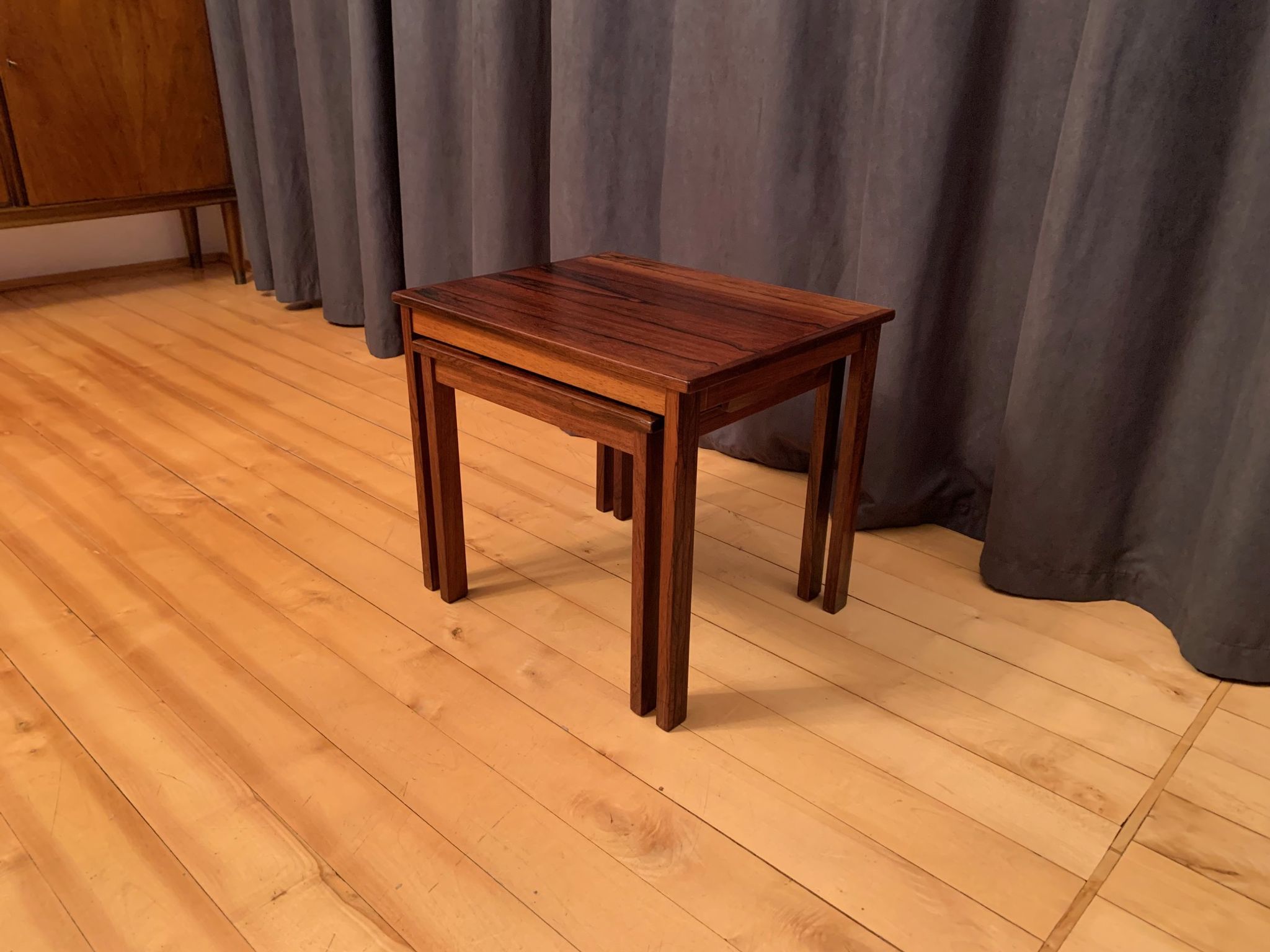 A pair of rosewood side tables Kvalitet Form Funktion Denmark 1960s