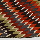 5x10 Madalion Design Turkish Kilim Rug,