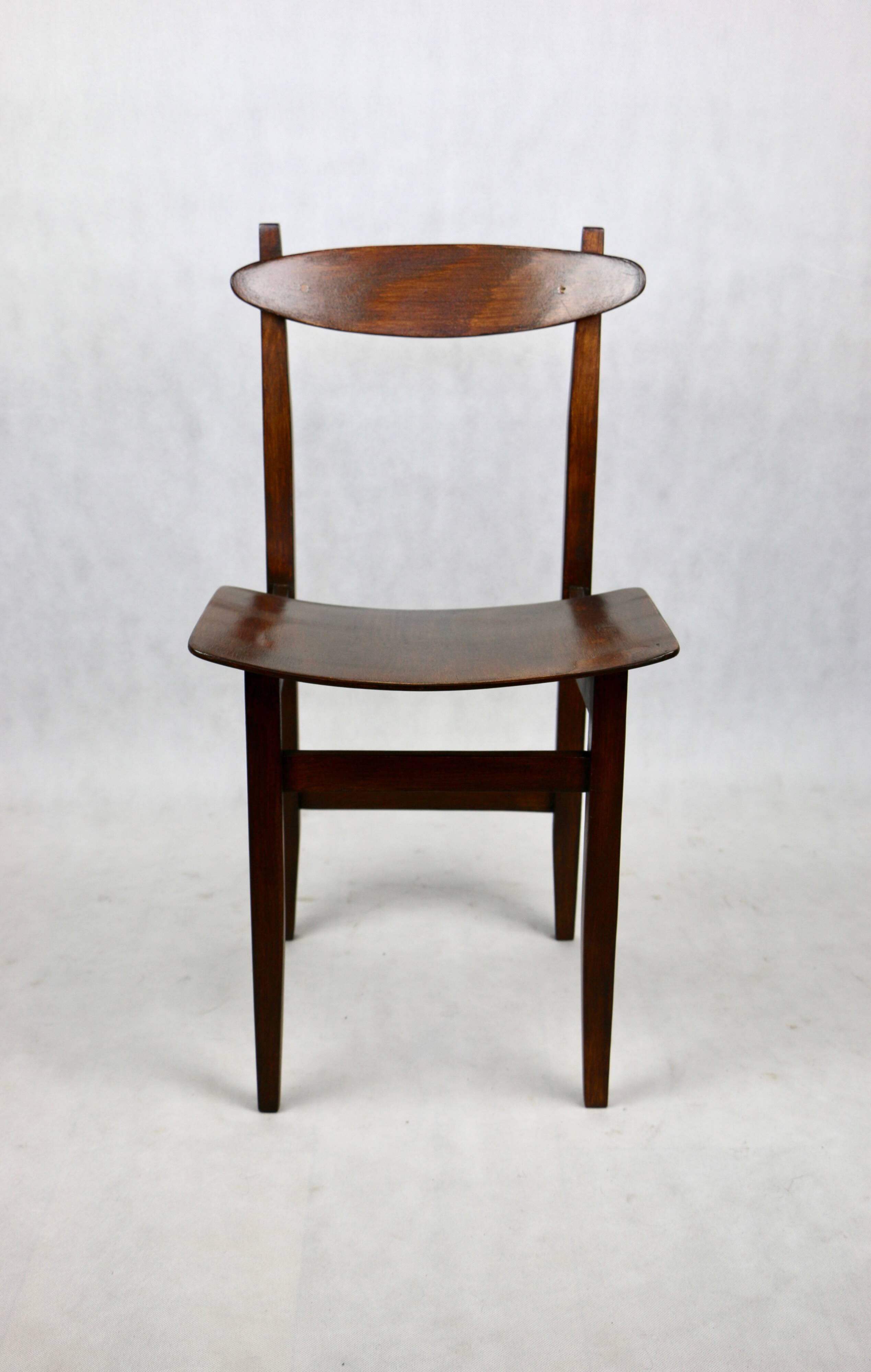 Vintage Polish Dining Chair design M.Chomentowska 1960s