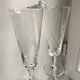 Set of 6 champagne flutes in crystal engraved years 50-60