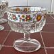 6 vintage ice cream/dessert bowls – Flower "Flower Power" design – Year