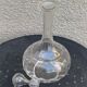 Elegant and vintage transparent glass wine decanter