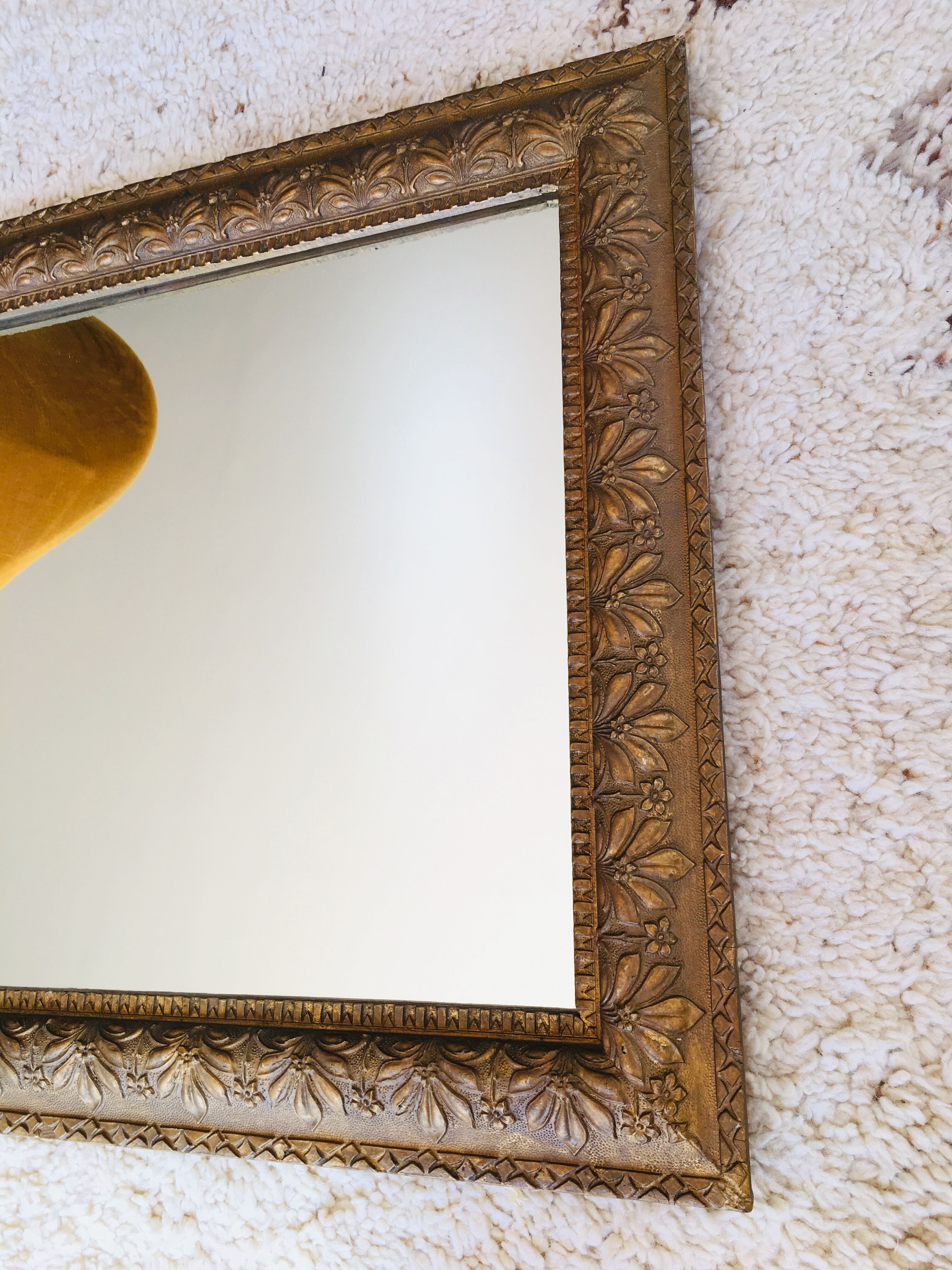 Ancient golden mirror - 48 x 38 cm