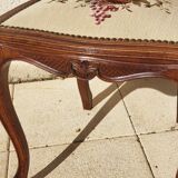 Antique Louis XV style walnut chair
