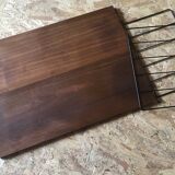 Vintage two-tier wall shelf string