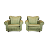 Fan chairs in the style of Polo Buffa, 50s, set of 2