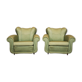 Fan chairs in the style of Polo Buffa, 50s, set of 2
